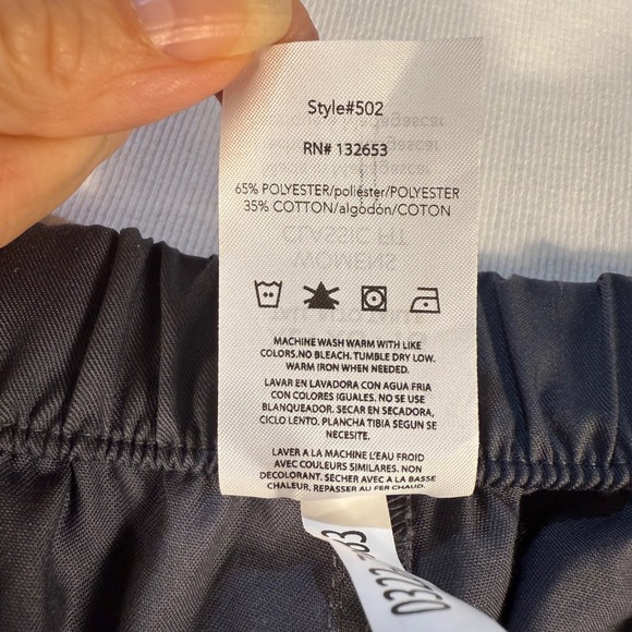 WonderWink WonderWork XL Tall Pewter Gray Womens Scrub Pants Classic‎ Fit - Picture 4 of 12